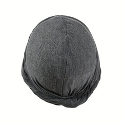 Men's Double Layer Braid Hat Turban Versatile Beanie Hat