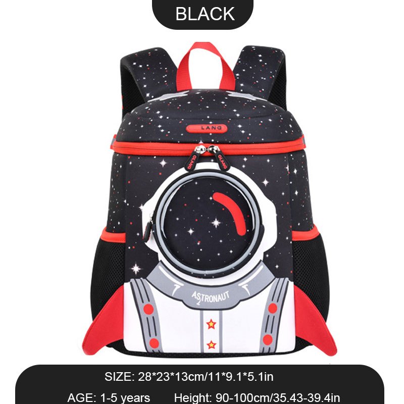 3D Astronaut Kids Backpack School Boys Girls Kindergarten Elementary