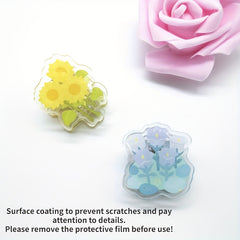 1pc Little Flower Clip Sticky Note Clip for Office