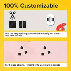 Self Adhesive Magnetic Squares 4.5x4.5 - Flexible Sticky Magnets