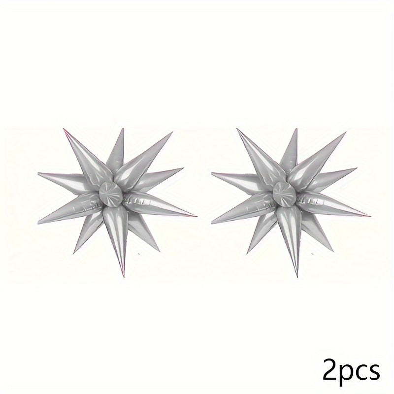 24pcs Water Drop Star Aluminum Balloon Halloween Christmas Party Decoration
