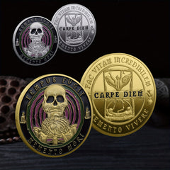 Skull Pirates Halloween Challenge Coin Unique Souvenir for Christmas