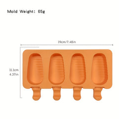 1pc Ice Cream Mold Popsicle Chocolate DIY Candy Mould Silicone Jelly Multifuncti