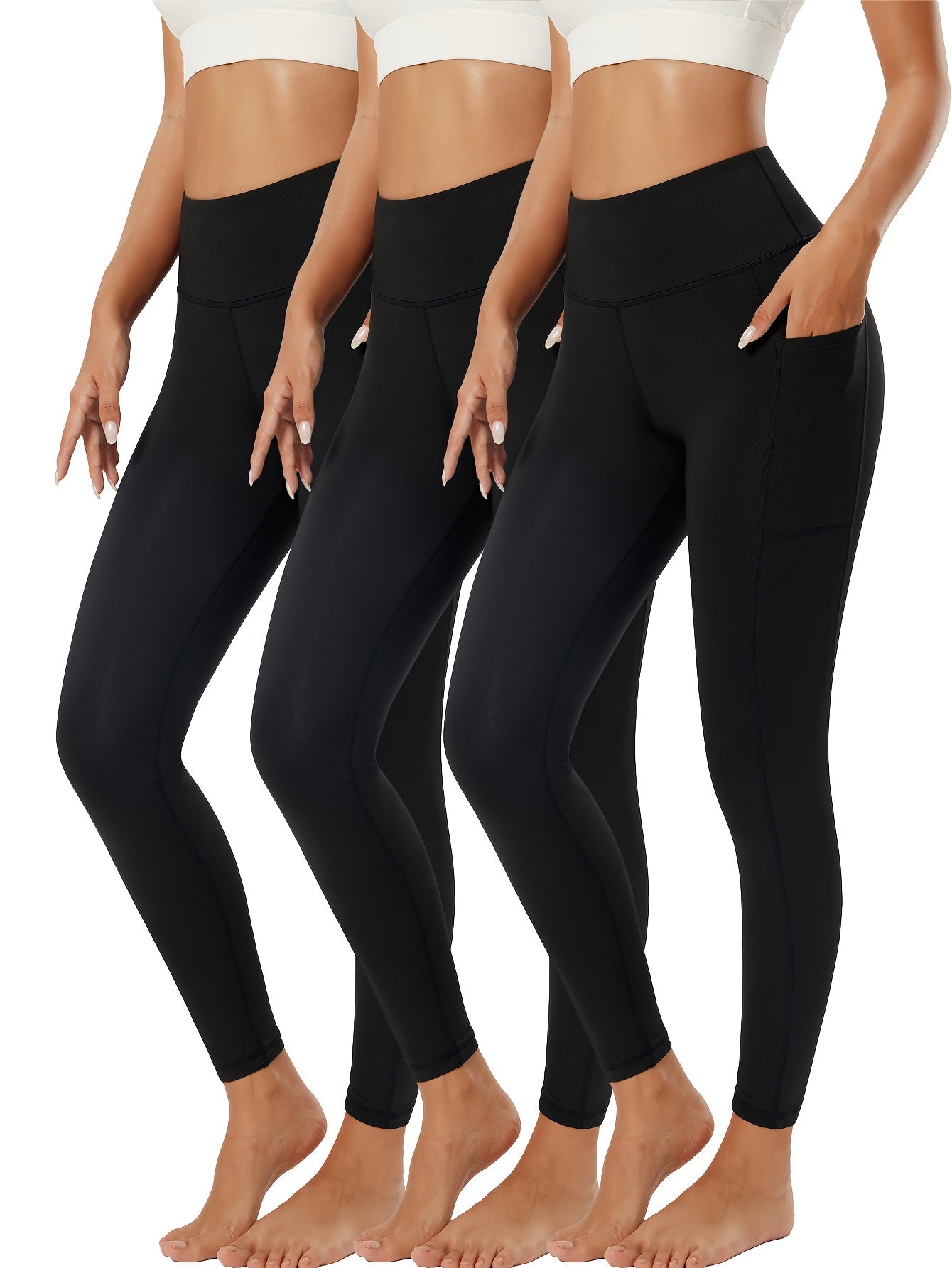 High Waist Yoga Tight Pants With Pocket for Women