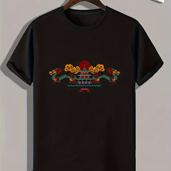 Cool Graphic Print Men's T-shirt for Summer