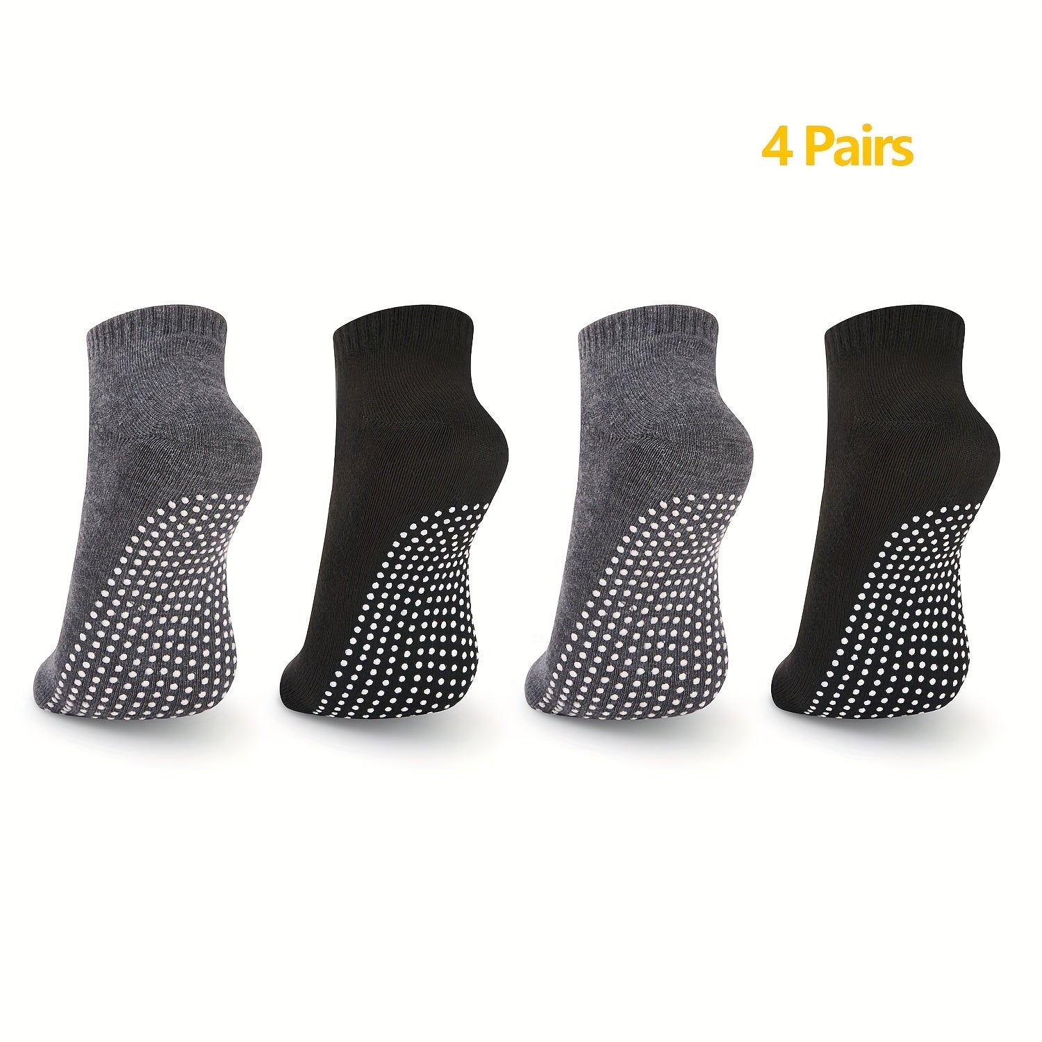 Yoga Socks Non-slip Grips Mid Tube Sports Pilates Ballet Dance Sock