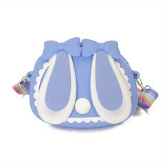 Rabbit Shape Silicone Crossbody Bag for Girls
