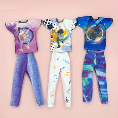 Y2K Casual Series Male Doll Clothes with Guitar Print for 12 Dolls