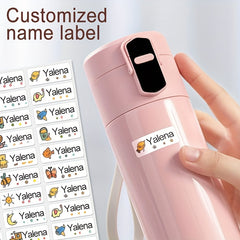 240pcs Custom Name Stickers Waterproof Personalized Labels MEDIUM Size 3x1