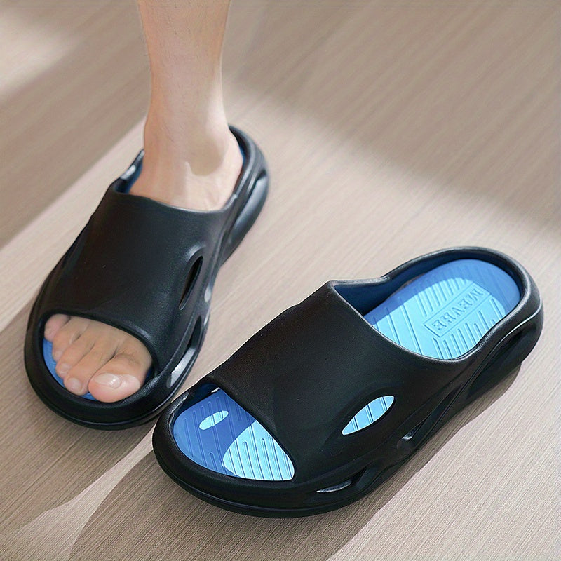 Men's Lightweight Open Toe Slippers for Home Shower Spring Summer