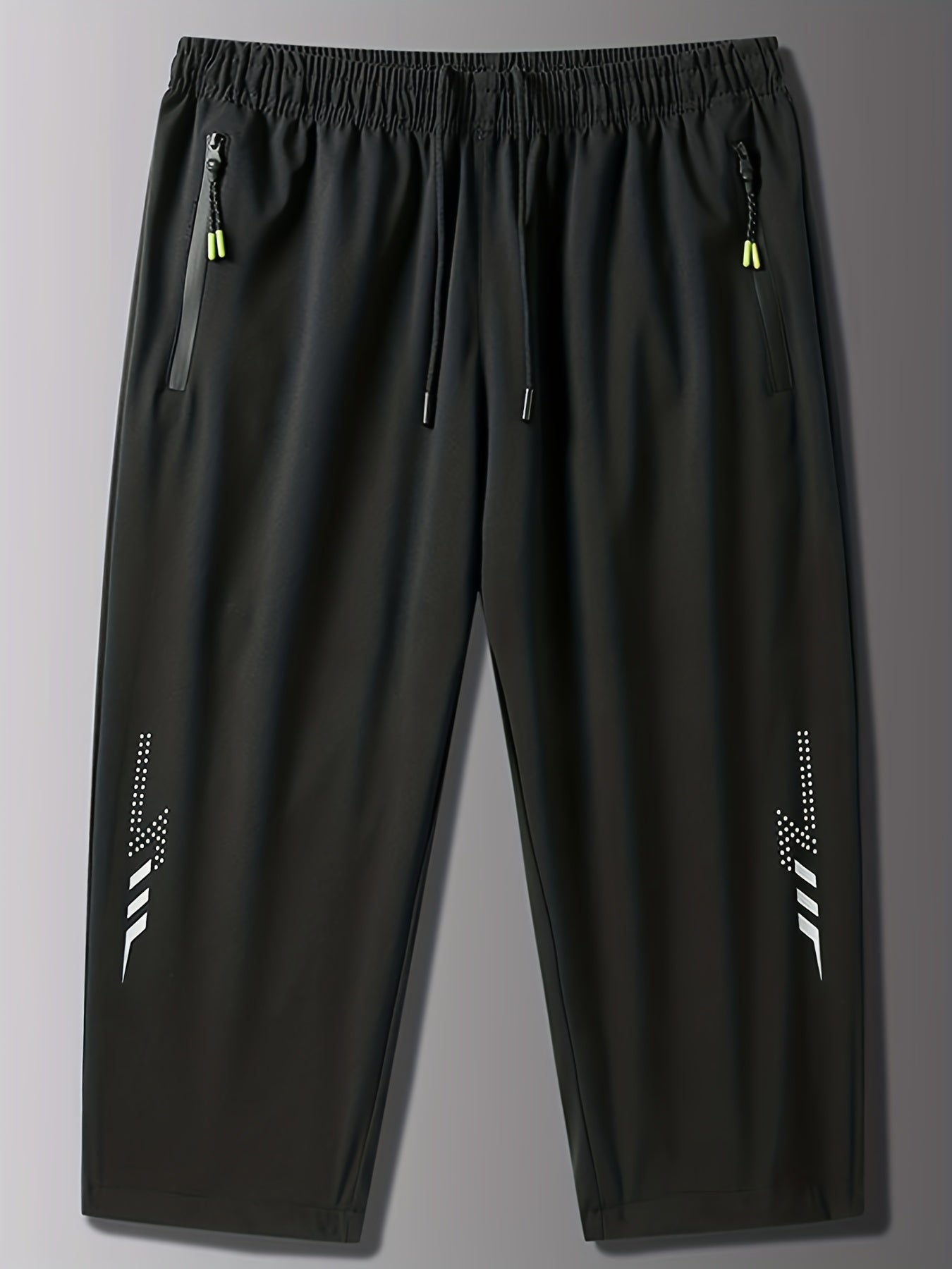Men's Active Quick Drawstring Loose Long Shorts for Outdoor Summer