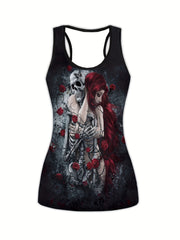 Women's Plus Size Halloween Sports Outfits Set