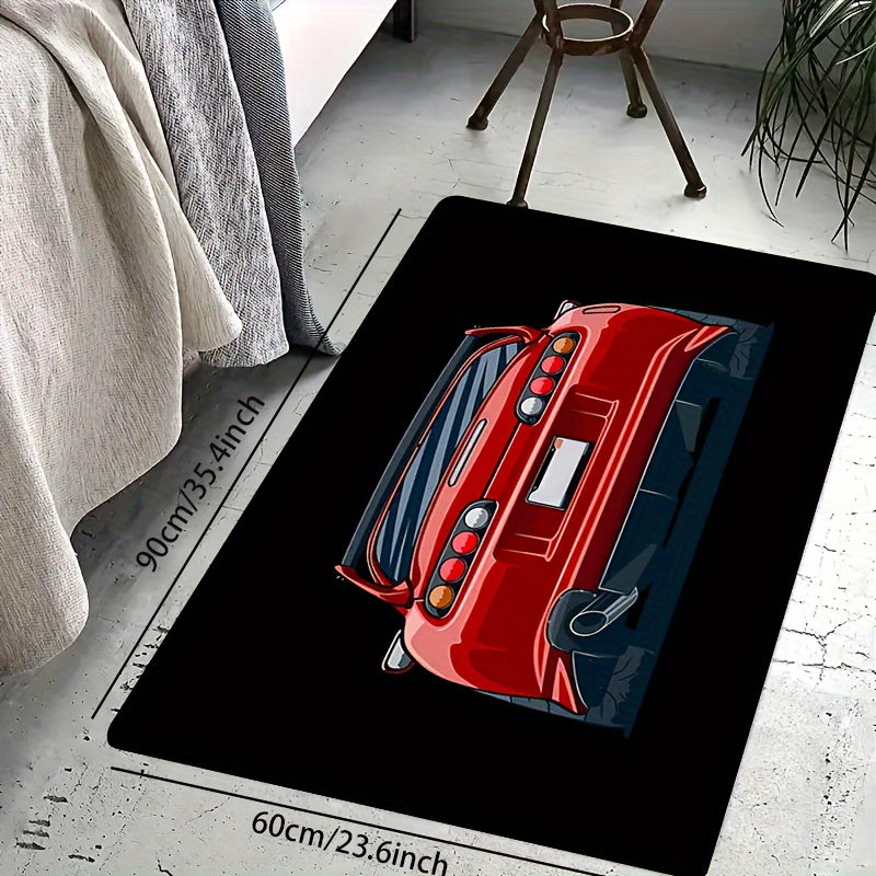Creative Car Pattern Floor Mat Soft Anti-fouling Anti-slip Waterproof Mat