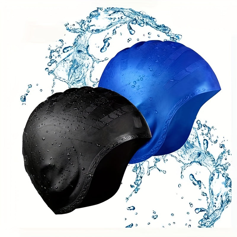 Silicone Swimming Cap for Men and Women - Perfect Fit and Hair Protection
