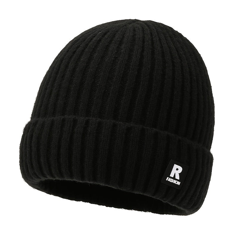 Winter Thickened Knitted Beanie Hat Ski Hat Ear Protection Warm Hat