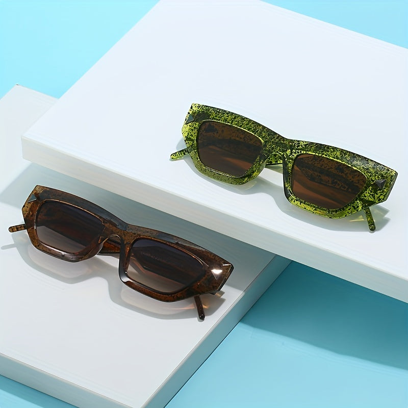 Men's Cat Eye Rivet Sunglasses