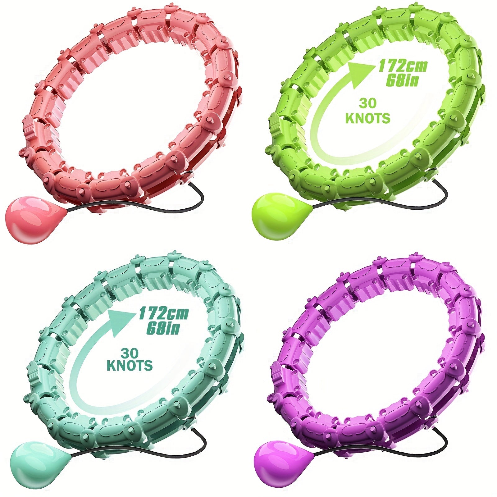 Adjustable Smart Fitness Hoop for Weight Loss