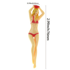 6 Pcs Bikini Girl Golf Teeses 7 Pin Up Teeses Home Golf Training