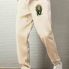 Men's Comfy Drawstring Joggers Loose Fit Stretch Pants