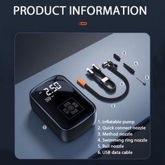 Portable Air Compressor with LED Light