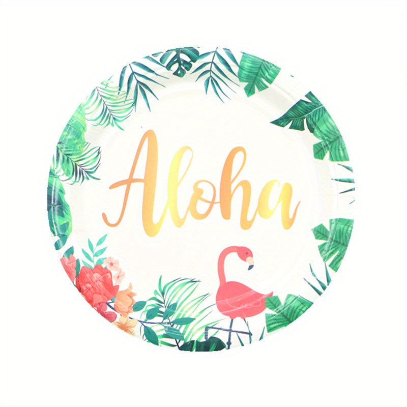 Tropical Flamingo Party Supplies Set for Birthdays & Celebrations
