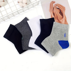 Men's Block Crew Socks Breathable Comfy Casual Unisex Socks