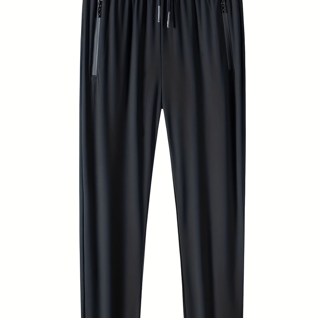 Men's Comfy Sports Pants with Zipper Pockets - Spring Summer Fitness