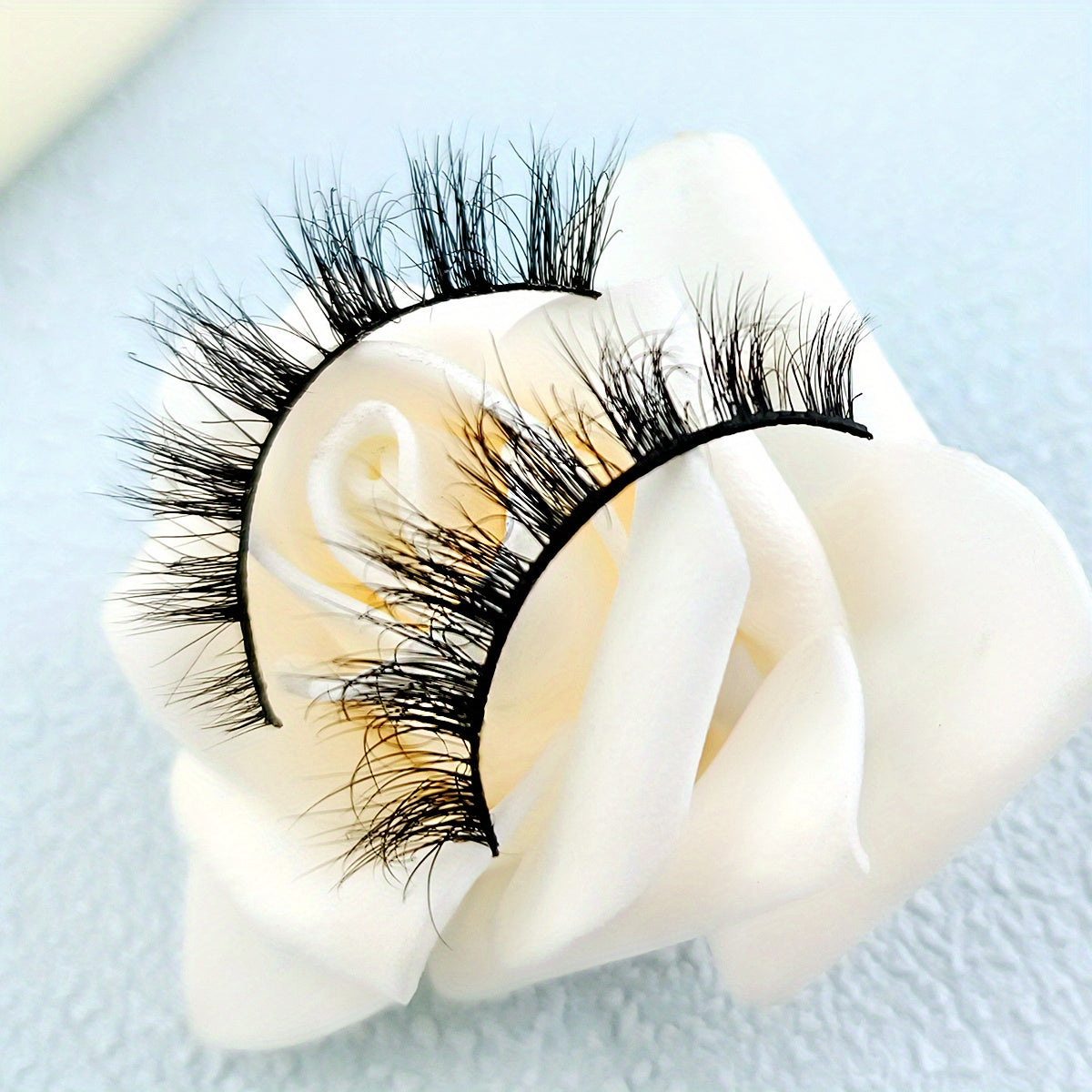 10mm Mink Lashes Daily Wear Fluffy Natural False Eyelashes Wispy Strip Lash