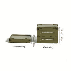 Green Foldable Storage Box for Car Trunk and Home Garage 36cm