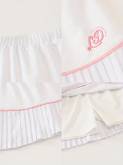 Girls Activewear Skort Pleated Tennis Golf Skorts Athletic High Waisted