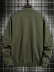 Men's Zip Up Stand Collar Coat Jackets