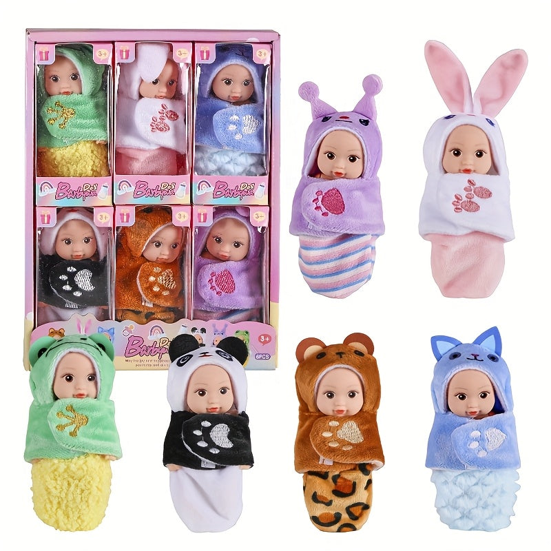 6pcs Fairy Princess Doll Set with Pajamas - Great Gift for Birthday, Easter