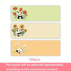180 Personalized Address Labels, 6 Patterns, Self-Adhesive