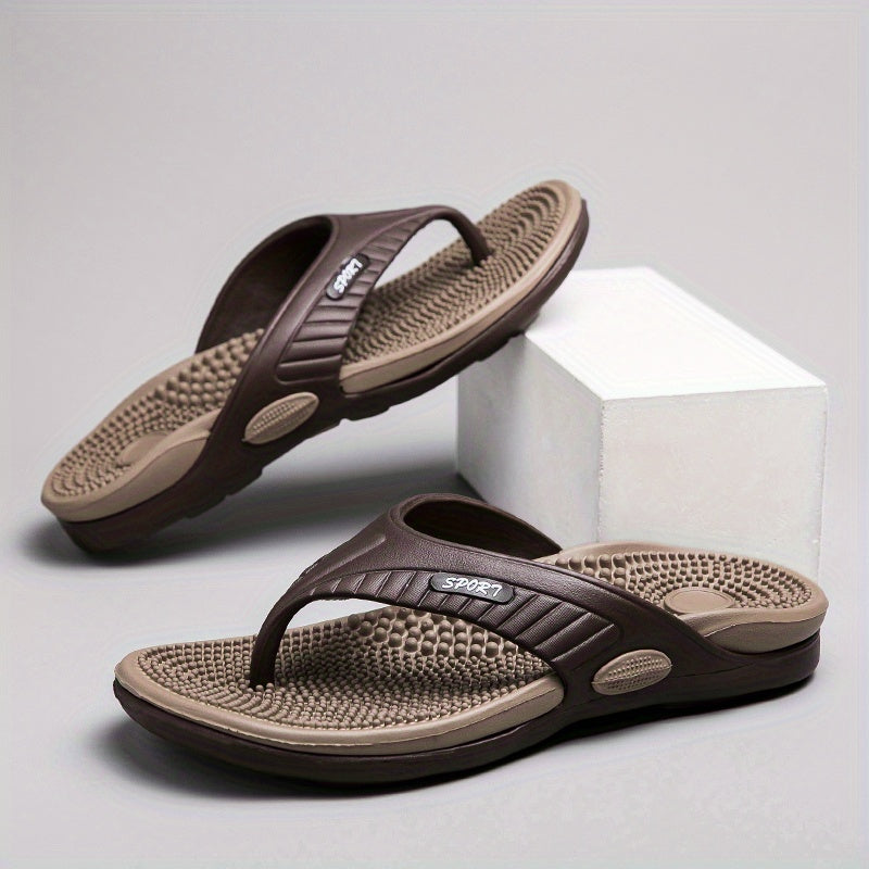 Men's Thong Sandals Non Slip Flip flops Shoes For Beach Shower