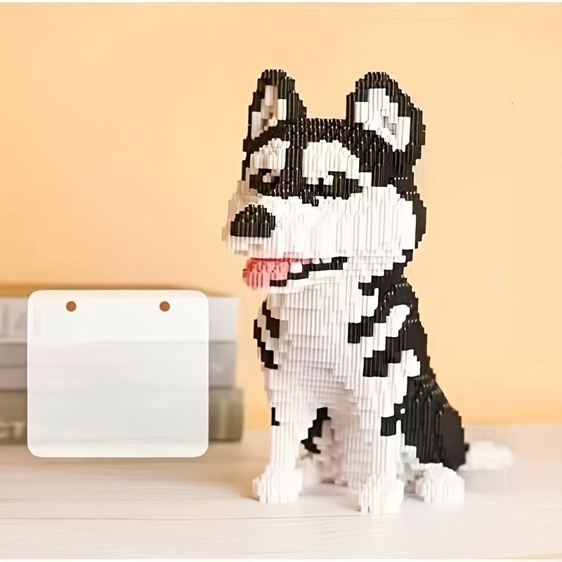 Husky 3D Puzzle Toy Building Blocks for Kids & Adults - Great Gift!