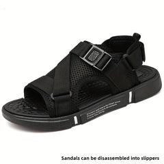 Men's Mesh Slip On Slide Sandals Outdoor Walking Shoes