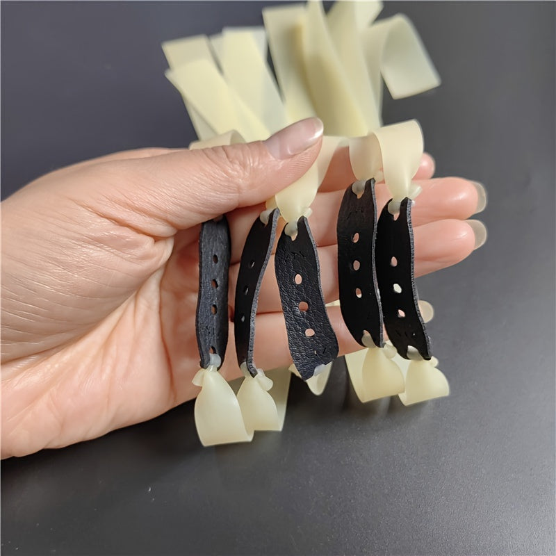 10pcs 8mm Tubular Bands Replacement Rubber Bands for Outdoor Games