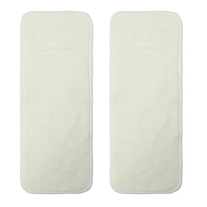 2PCS Mumsbest Bamboo Diaper Inserts Reusable & Washable Nappy Liners