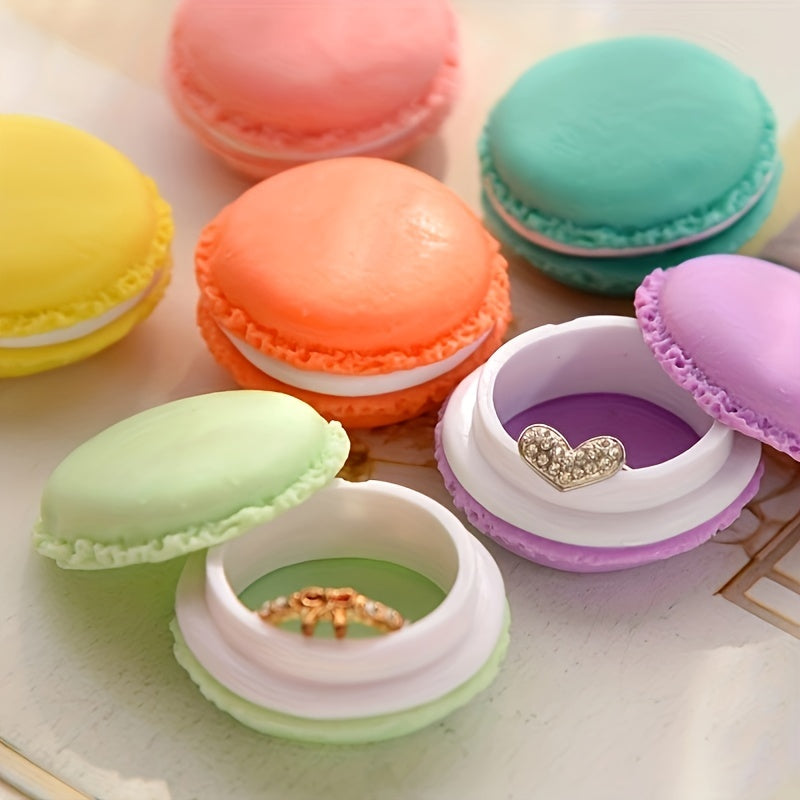 Colorful Macaroon Storage Box for Jewelry and Pills