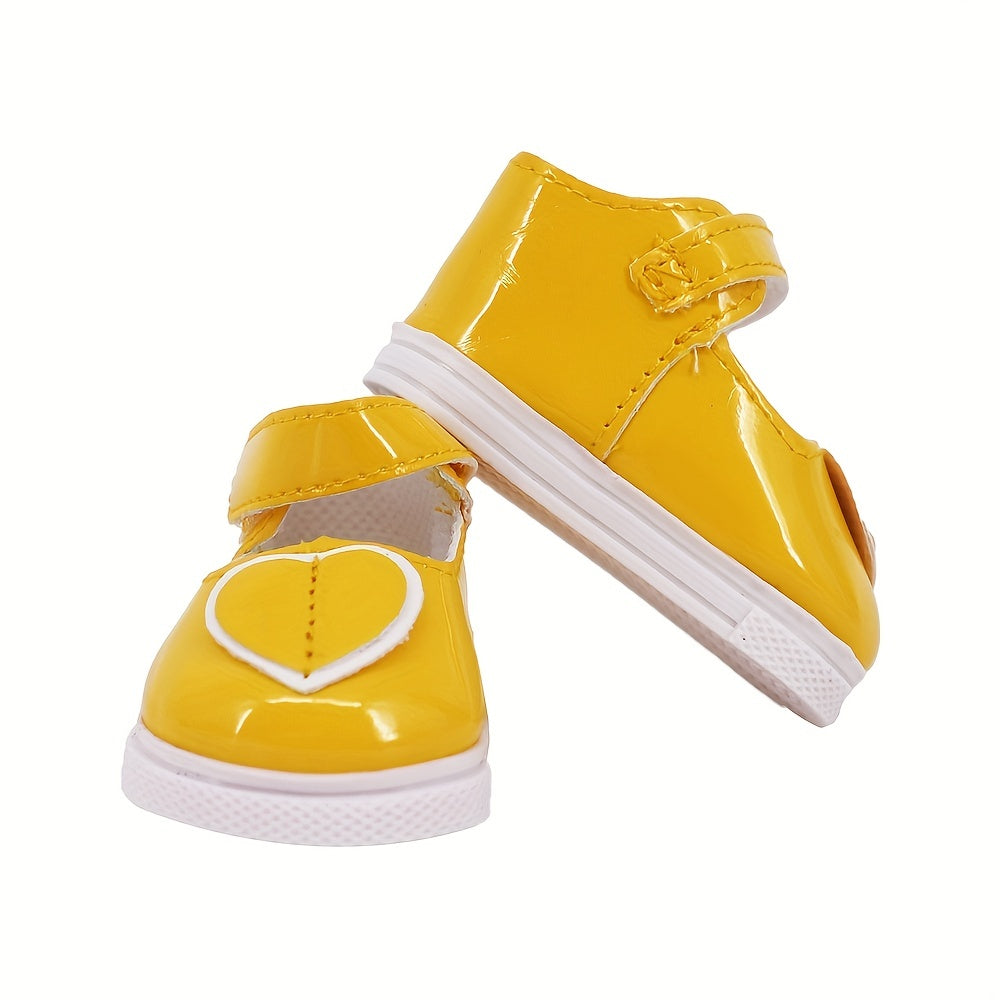 45 72cm Doll Love Pattern Leather Shoes Direct Sales