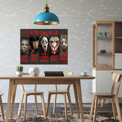 Halloween Clown Canvas Painting Frameless Decorative Wall Art Pictures
