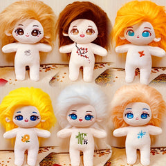 Multicolored Hair Plush Cartoon Doll - Birthday Gift