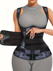 Neoprene Sauna Suit for Women Sweat Vest Waist Trainer Zipper Tank Top