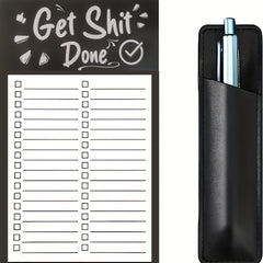 Magnetic Grocery Store List Pad with Pen Holder