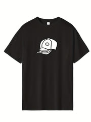 Men's Printed Leisure Sports T shirt Casual Stretch Tee Shirt