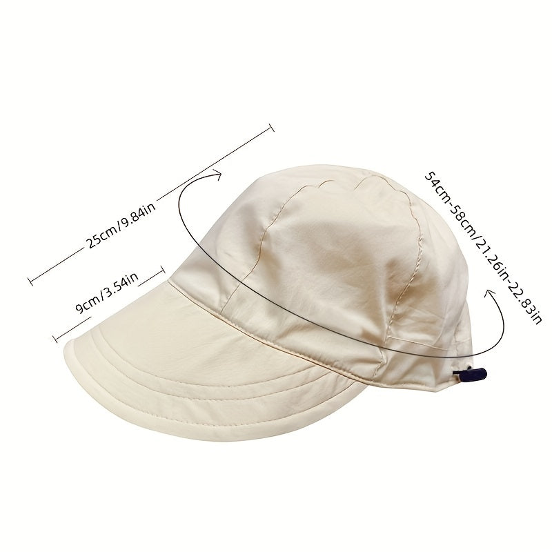 Casual Lightweight Sun Hat Solid UV Protection Fisherman Cap