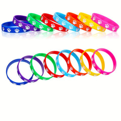 Dog Claw Pattern Silicone Bracelet Elastic Bracelet