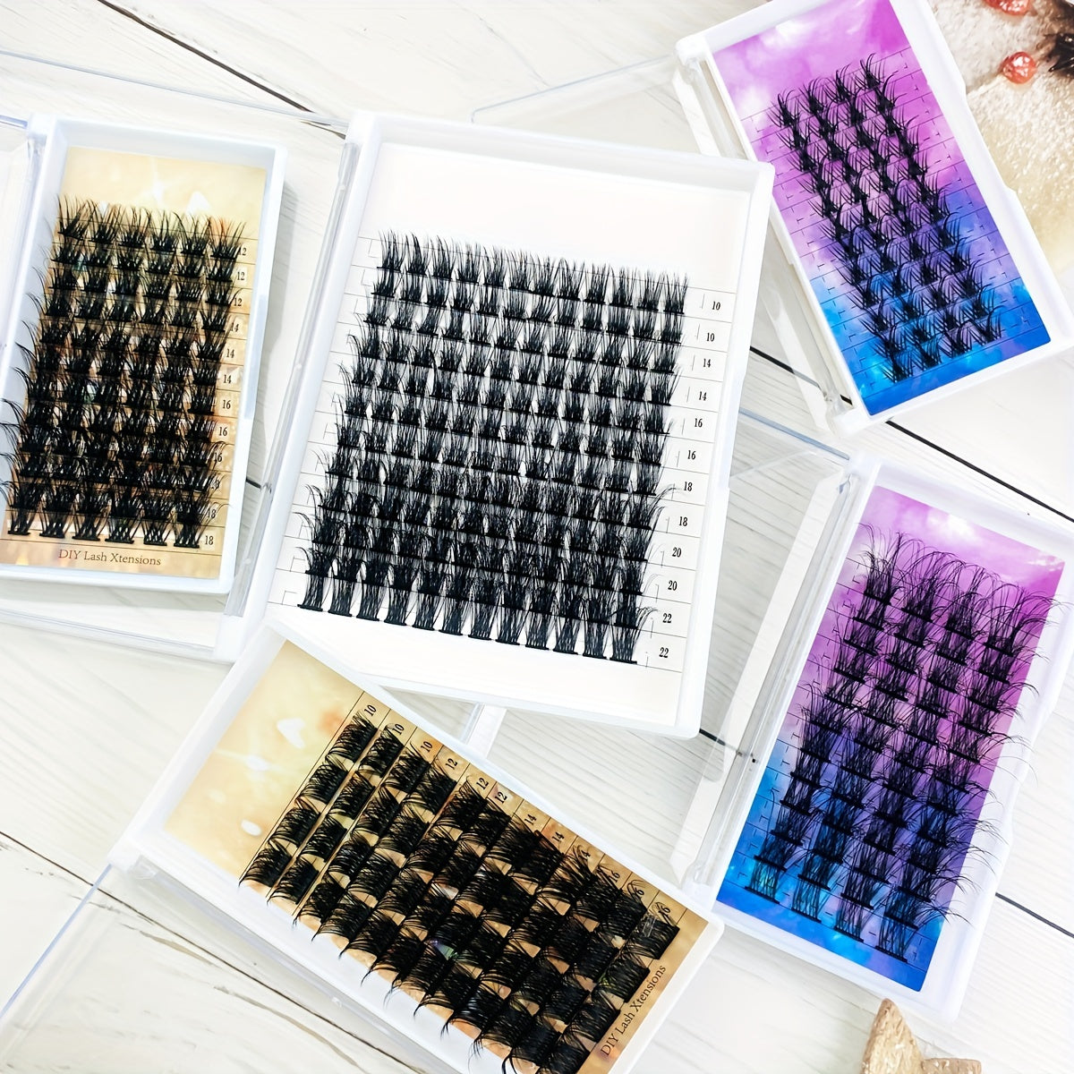 D Curl Volume Lash Clusters DIY Eyelash Extensions 100 Wispy Lashes Cluster