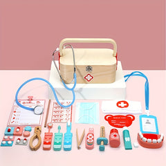 Hibobi Doctor Playset for Toddlers Educational Toy Set for Boys & Girls