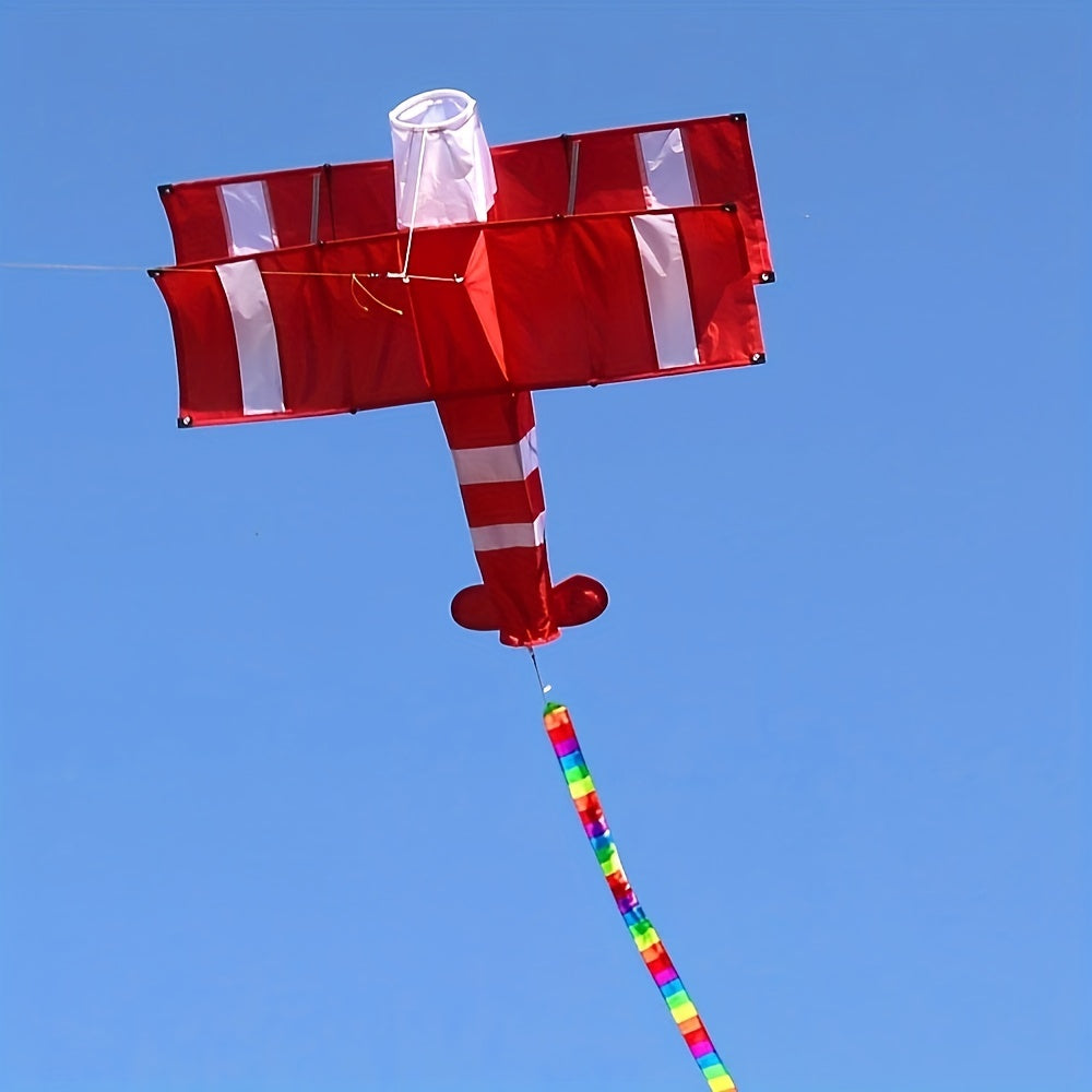 3D Double Decker Airplane Kite for Outdoor Sports